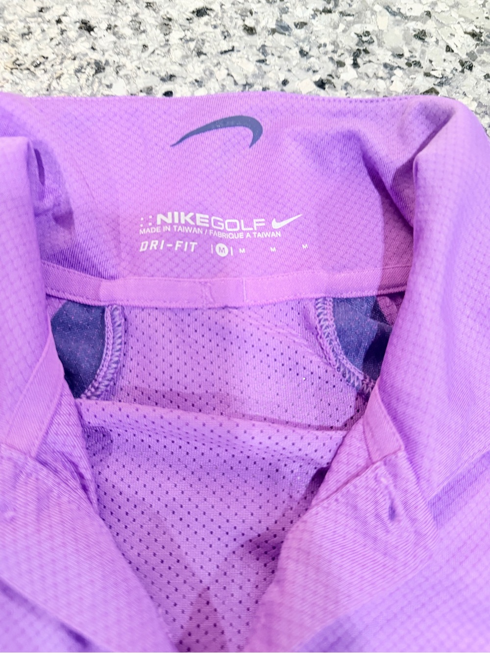 Nike Men's Purple Dri-FIT Golf Polo